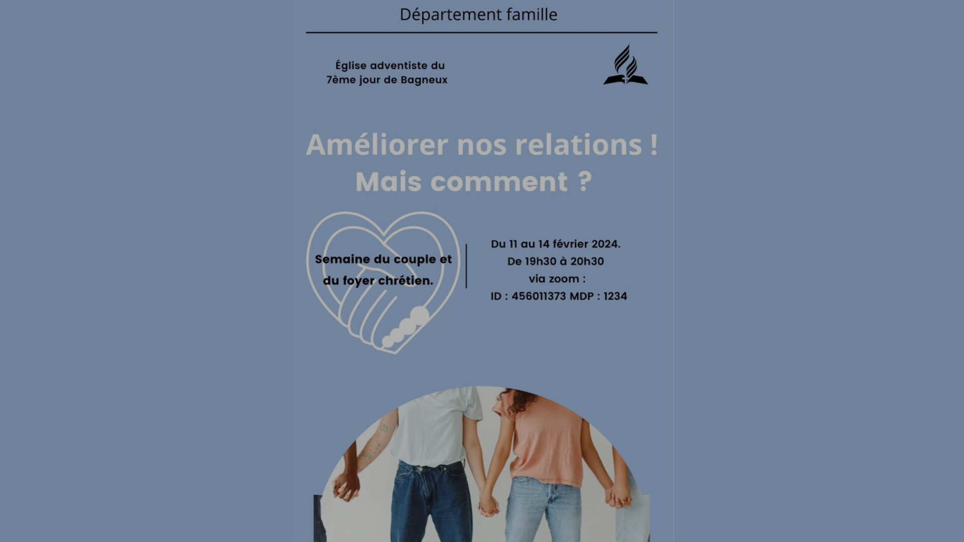 Semaine F D Rale Du Couple Et Du Foyer Chr Tien Bagneux Adventiste Ffn