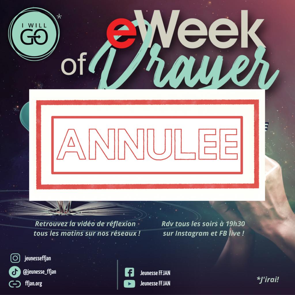 Annulation eWeek - Adventiste FFN