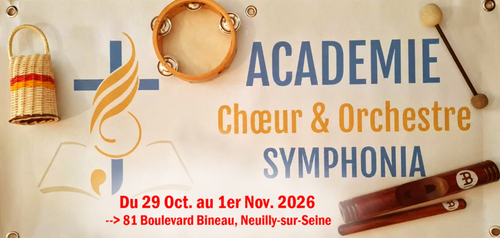 Flyer de l’Académie Symphonia, chœur et orchestre, à Neuilly-sur-Seine en octobre et novembre 2026